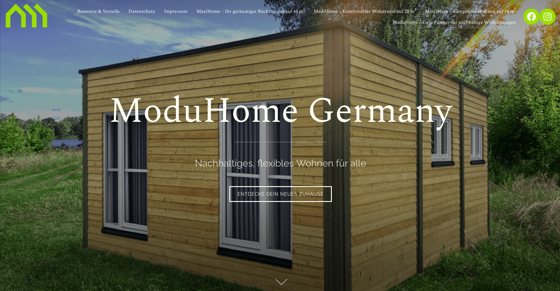 ModuHome Germany GmbH – Webdesign von SITEWERK